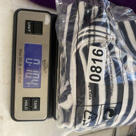 Cj Banks Tunic Top Womens 3X Plus Size Navy White Striped Casual Beach Resort - Picture 10 of 10